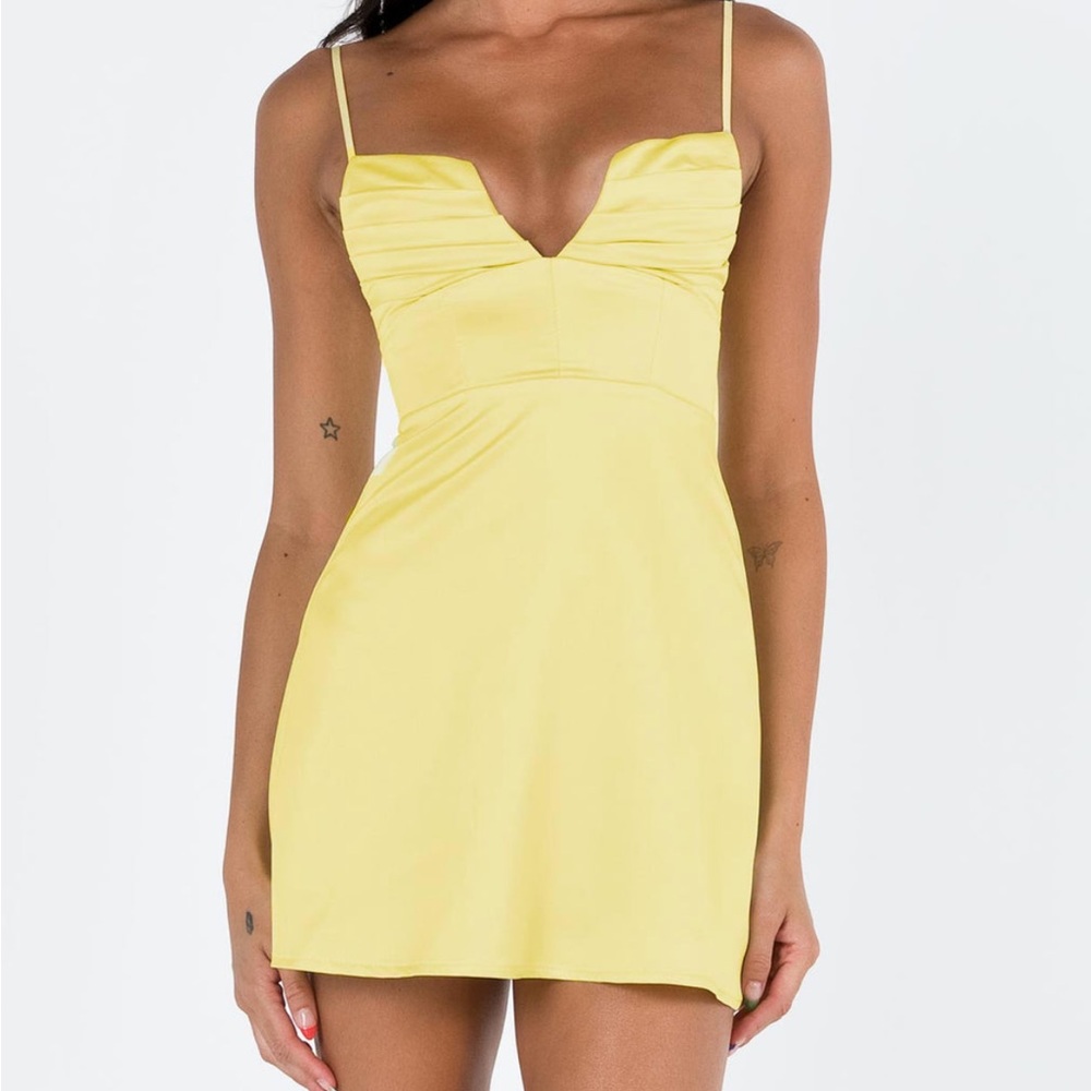 Princess Polly Sunny Yellow Dress